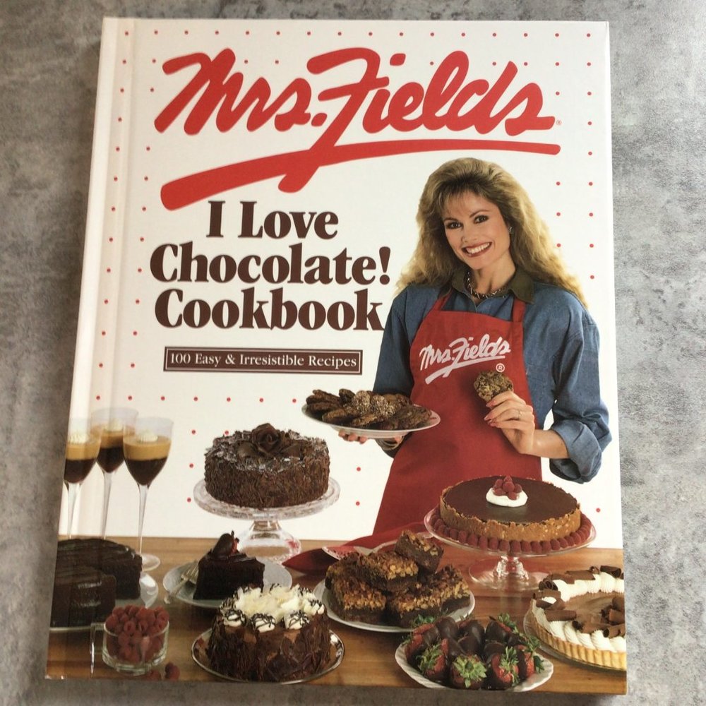 Mrs. Fields I Love Chocolate! Hard Cover Cookbook